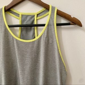 Gray and Lime Under Armour Tank